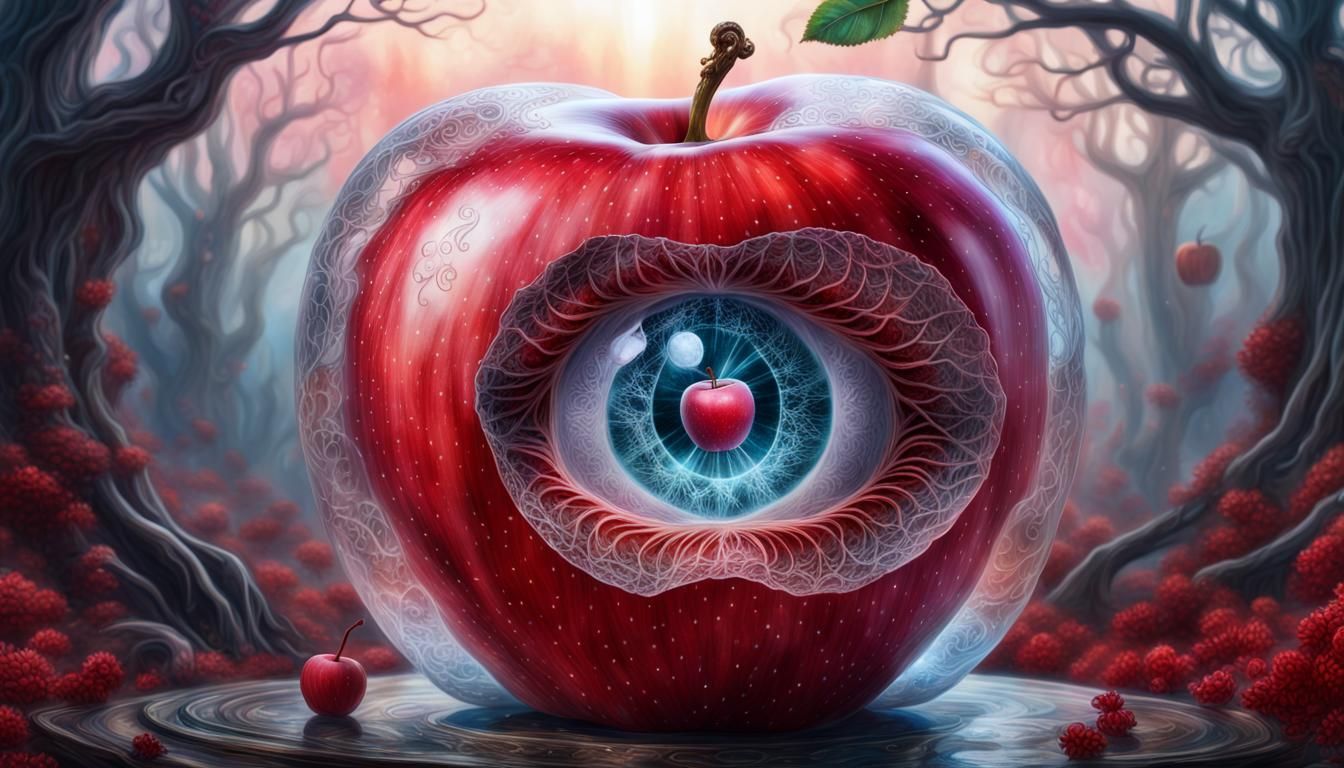 Enchanted Glass Prison: Snow White in a Whimsical Cosmic Rea...