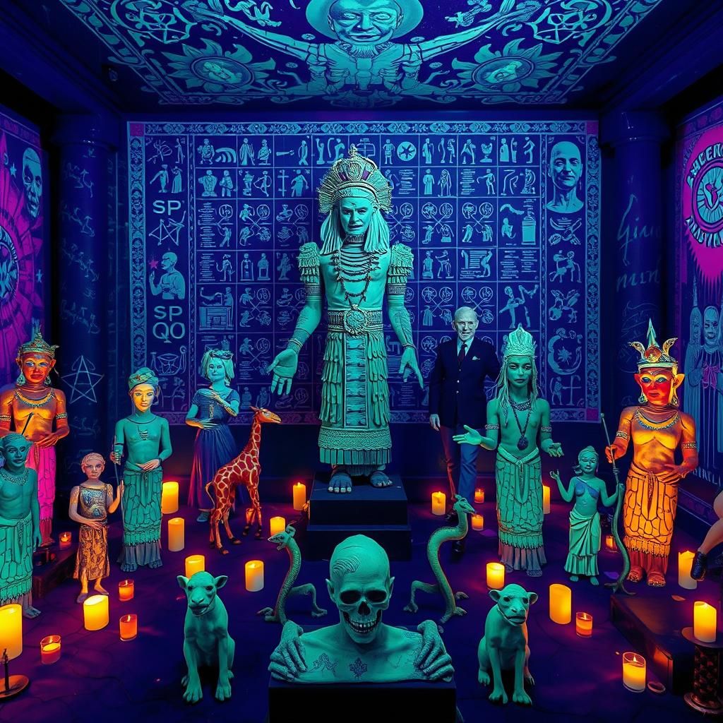 Ethereal Nightclub Revival in Ultraviolet Dreamscape