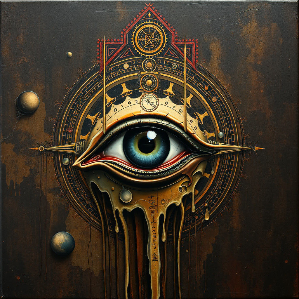 Ethereal Eye in Heavy Metal Surrealism