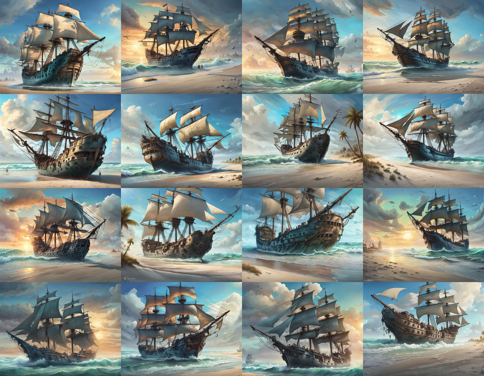 Ghostly Flying Dutchman Sails Over Florida Beach