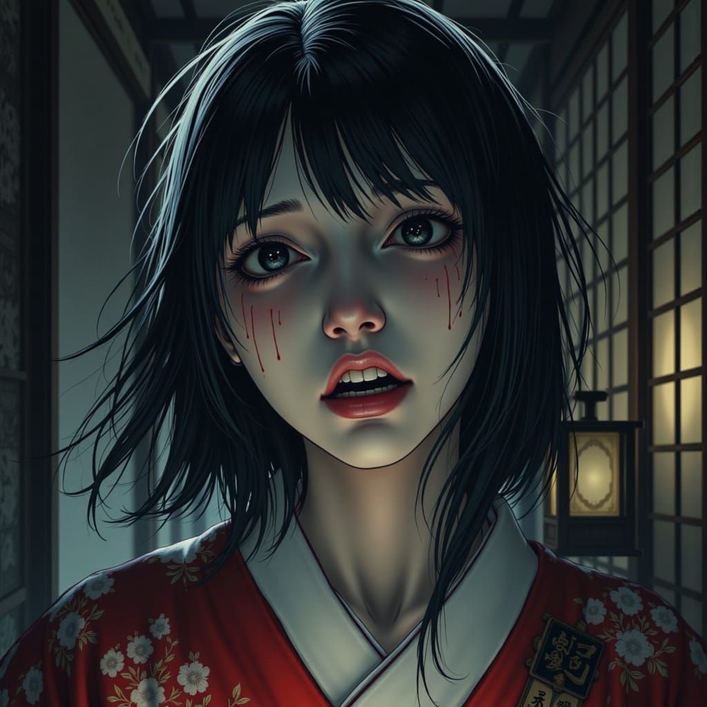 Ghostly Princess Rokujo Appears to Prince Genji