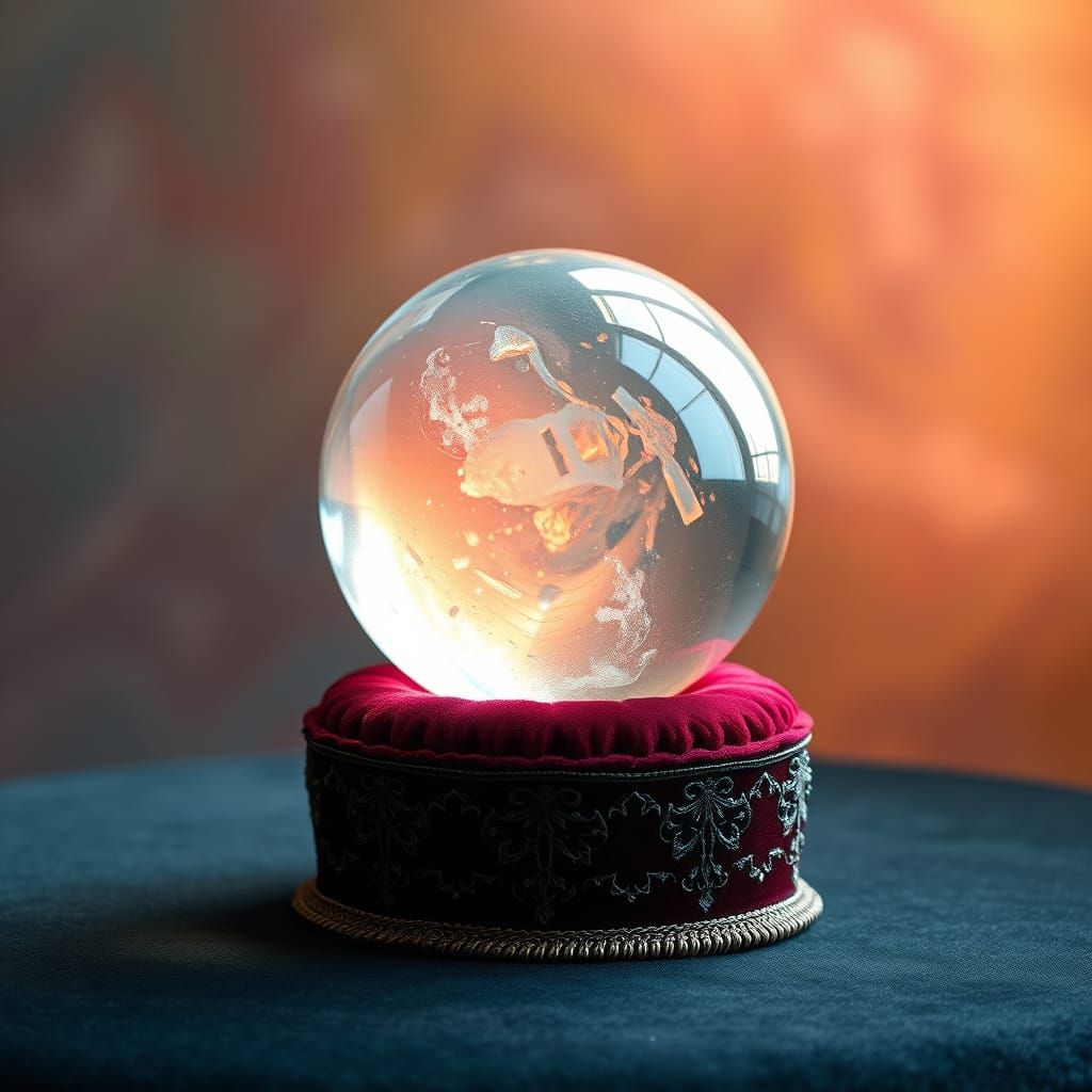 Crystal Ball in Ethereal Light