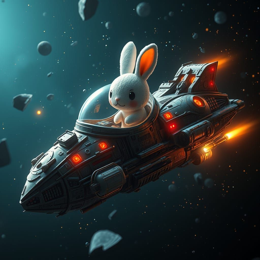 Miffy Bunny Spaceship