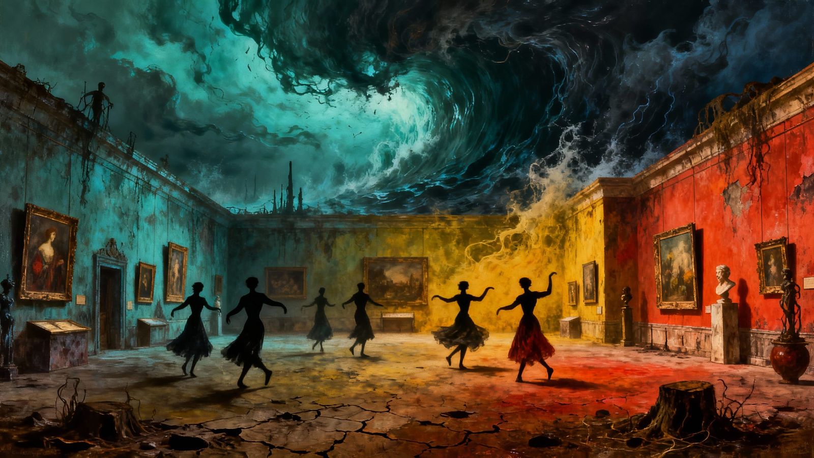 Museum in Storm, Hallucinatory Visual Illusion
