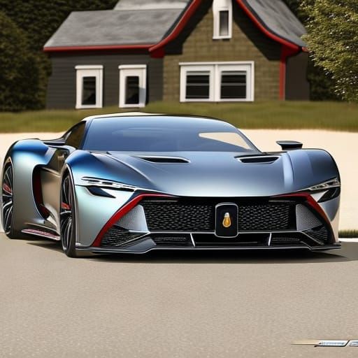 Detailed Realistic Sport Coupe Exotic Car