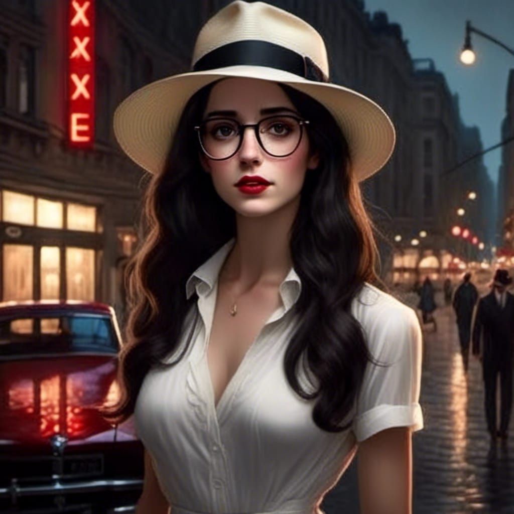 Andie Banks Under City Night