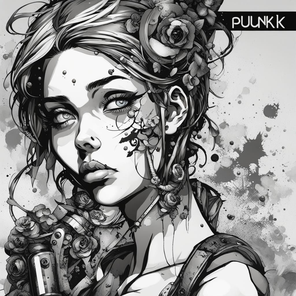 Gritty, Edgy Inkpunk Art Meets Cutting-Edge Tech