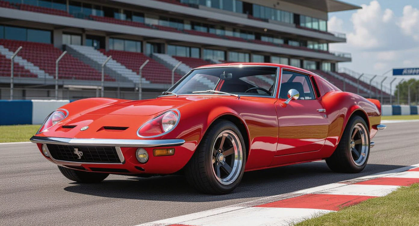 Retro-Modern Sports Car Inspired by Opel GT Design