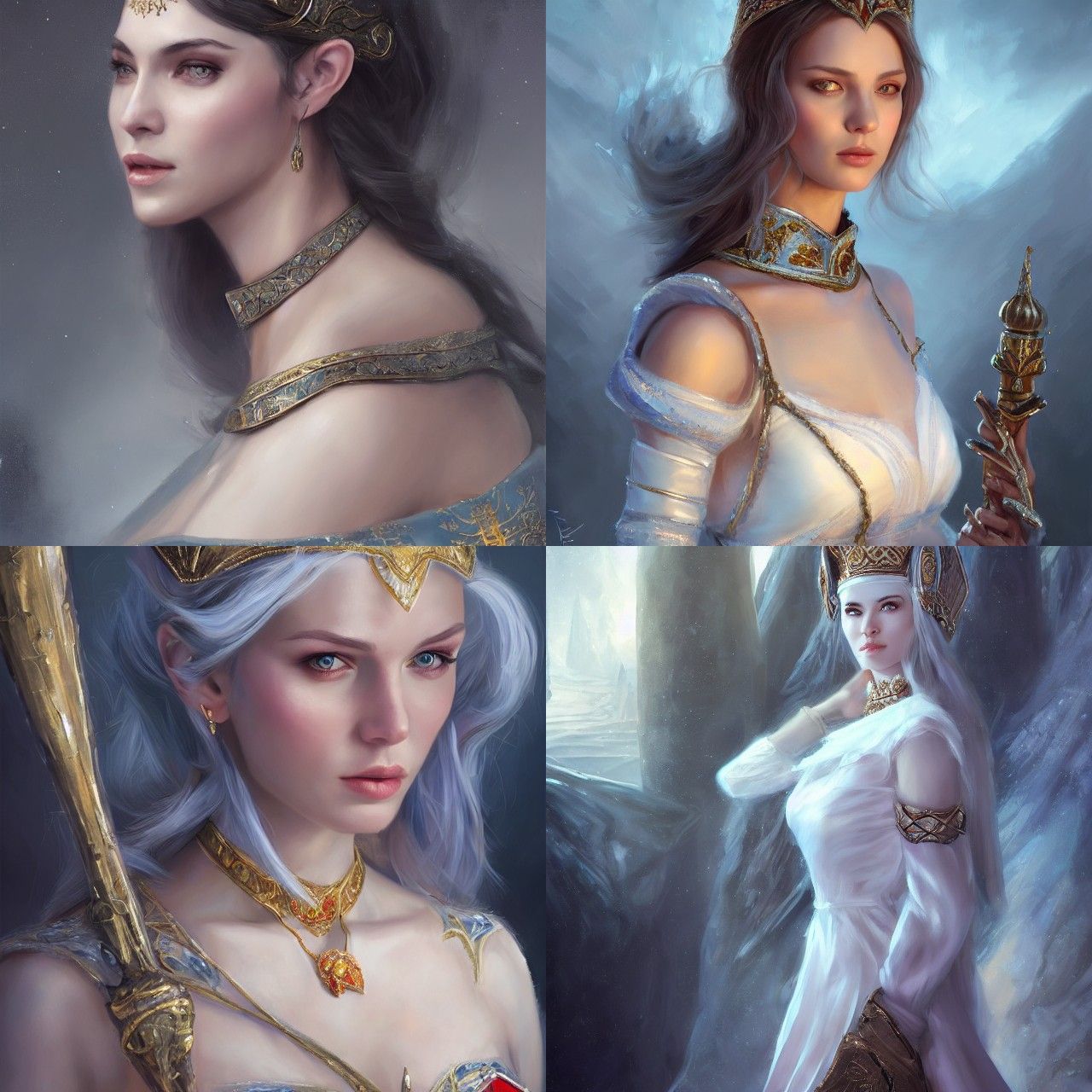 Russian Ice Goddess in Regal Splendor