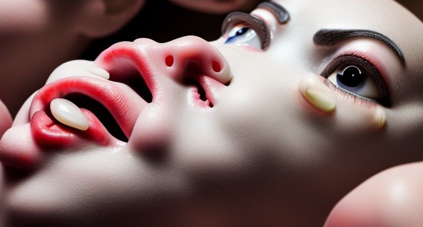 Sclera Mother Cradles Newborn Scleras in Birth Scene