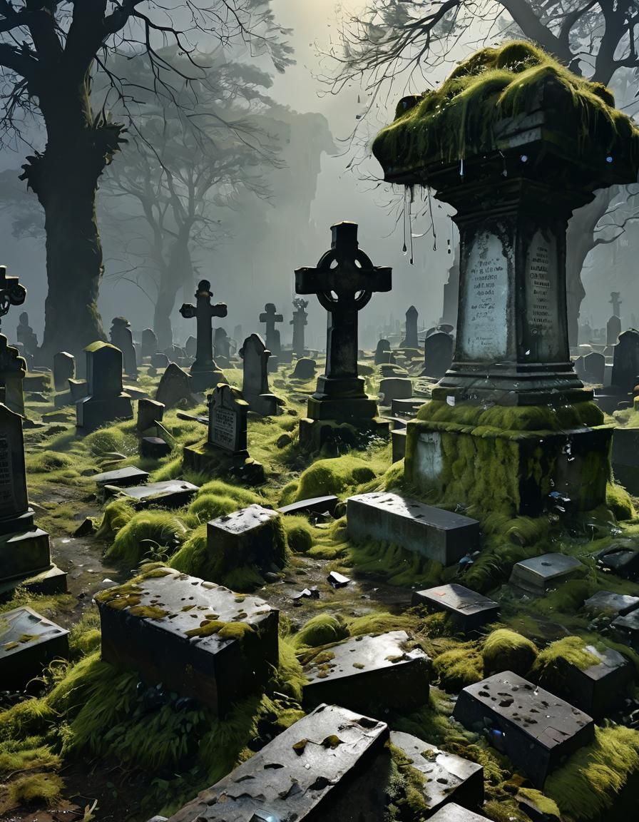 Misty Elegy in Oil Painting