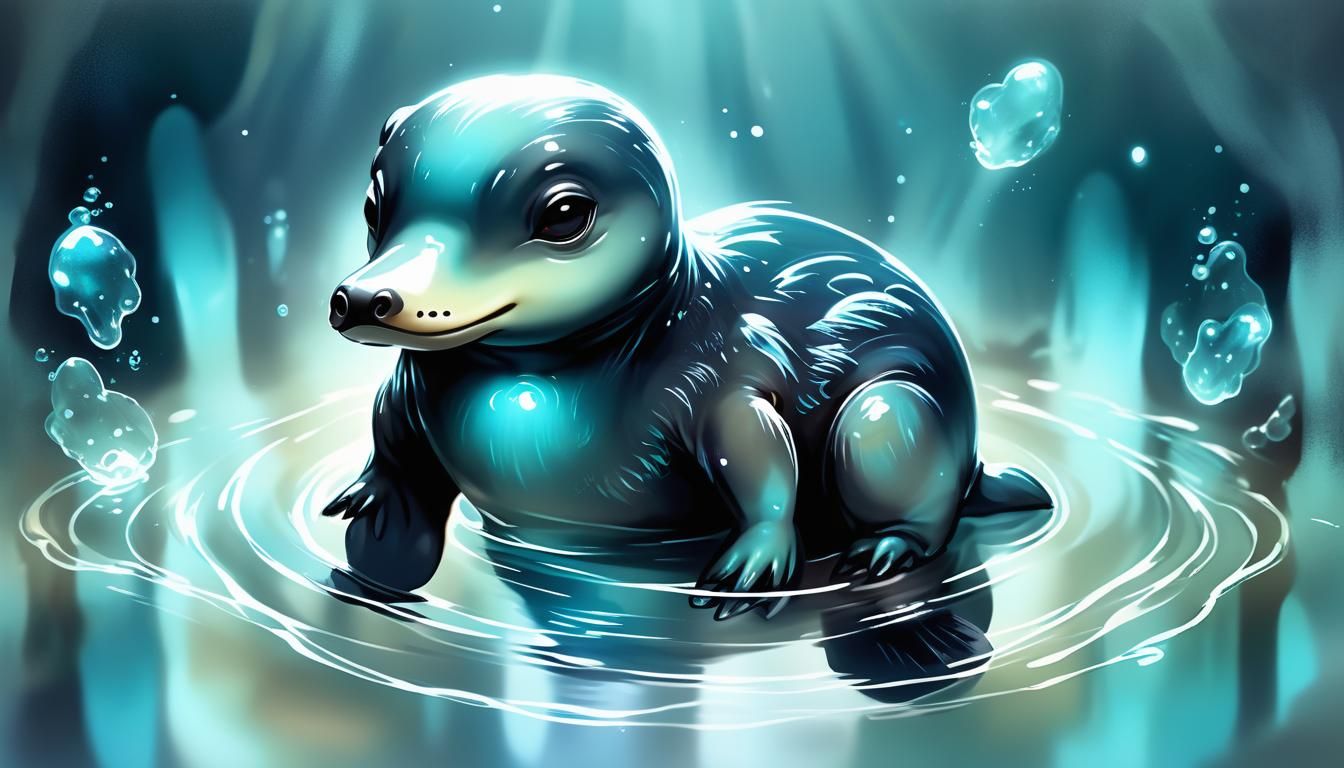 ELECTROLITE GHOSTLY ETHEREAL Platypus dreamy grimdark cel-shaded photo Loish IRENA MANDICH