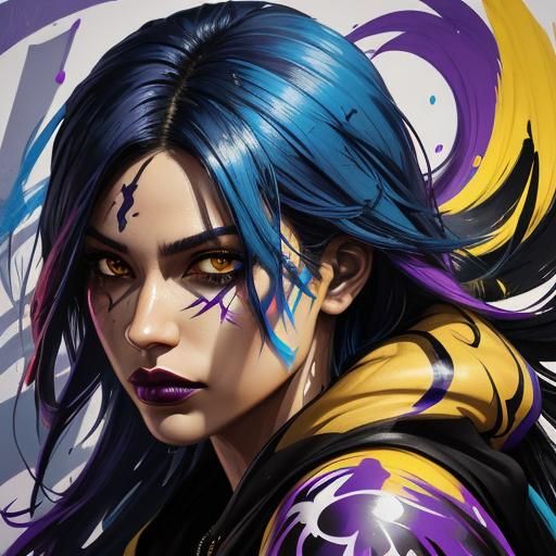 Surreal Street Art Goddess Unveiled in Bold Graffiti