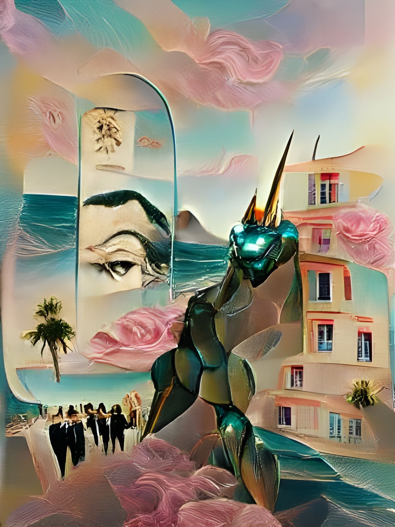 Femme Fatale in Cyberpunk Dreamscapes