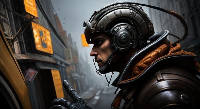 Vibrant Rustpunk Epic in Hyperdetailed Realism