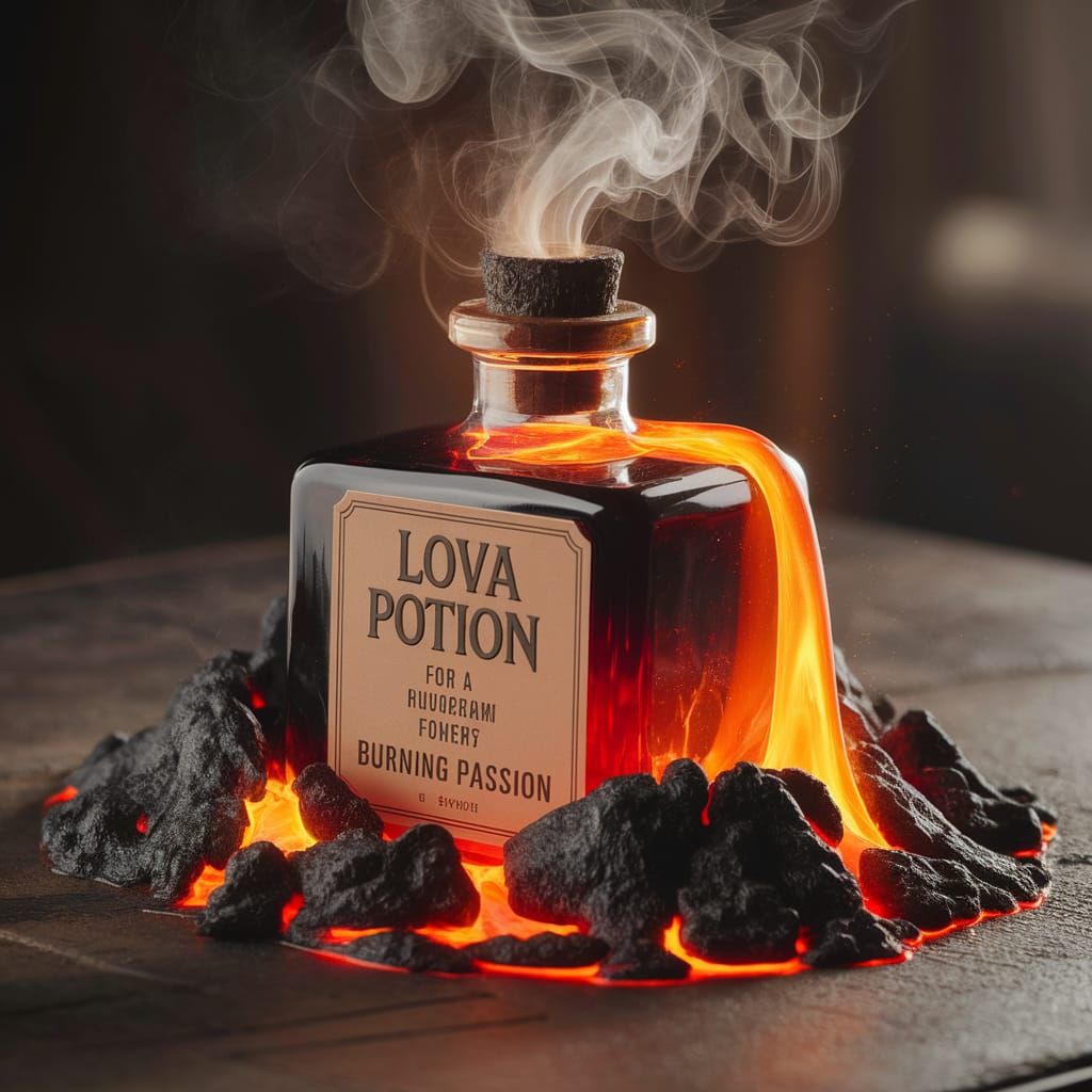 Magical Potion Erupts in a Fiery Display of Passion