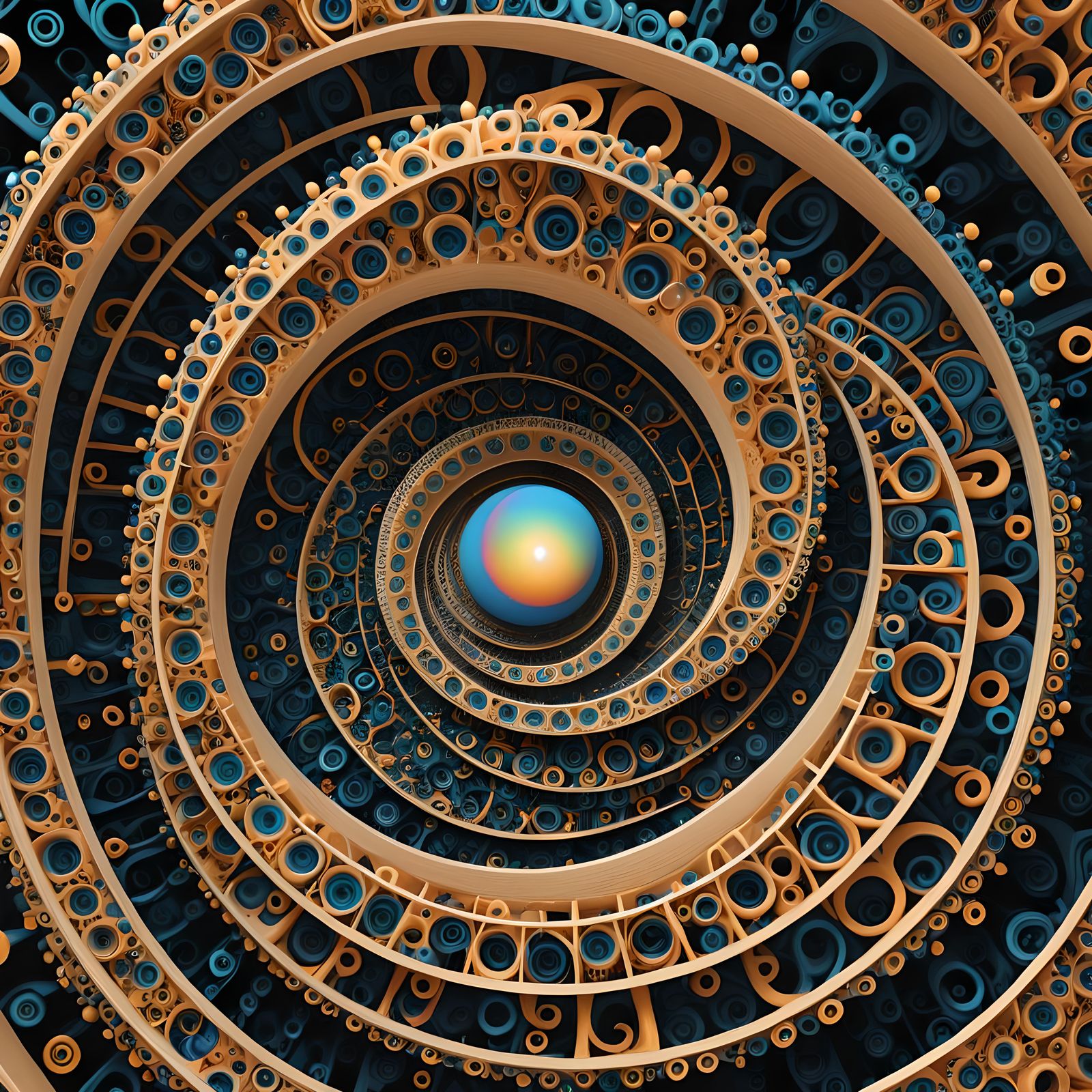 Algorithmic Art: Binary Code Dream in Fractals