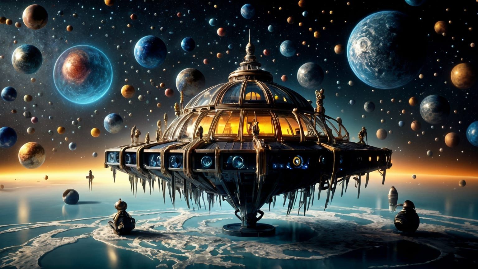 Organic Sci-Fi Nanobot Cityscape