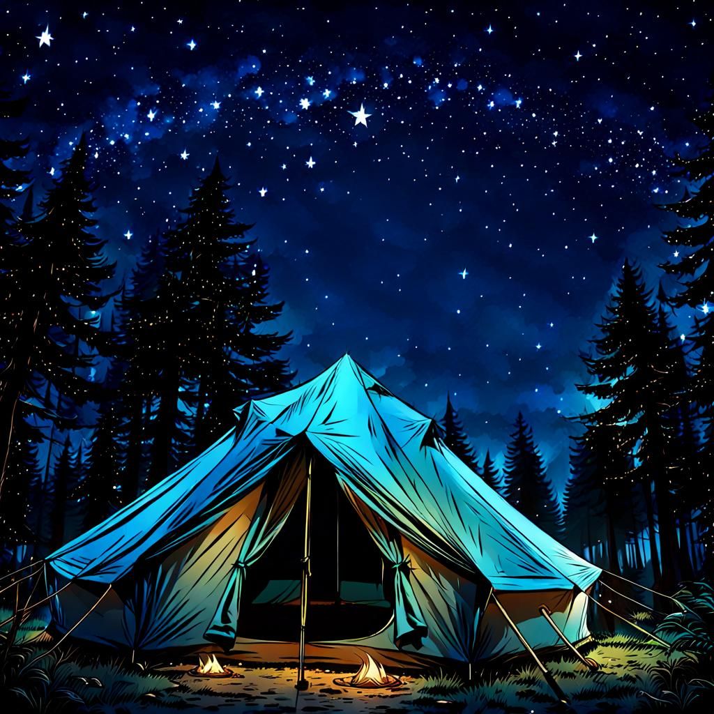 A Quiet Moment Beneath the Celestial Canvas