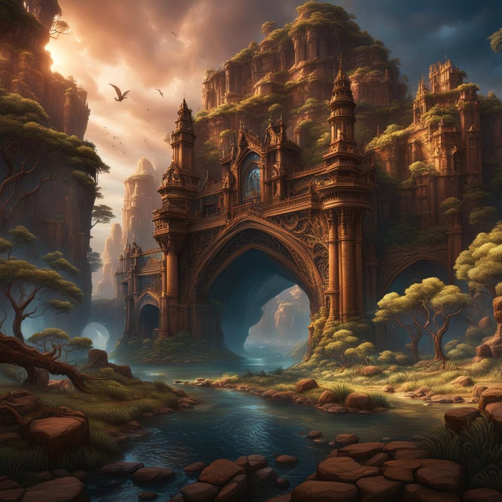 Fantastical Australian Landscape in Vibrant Colors