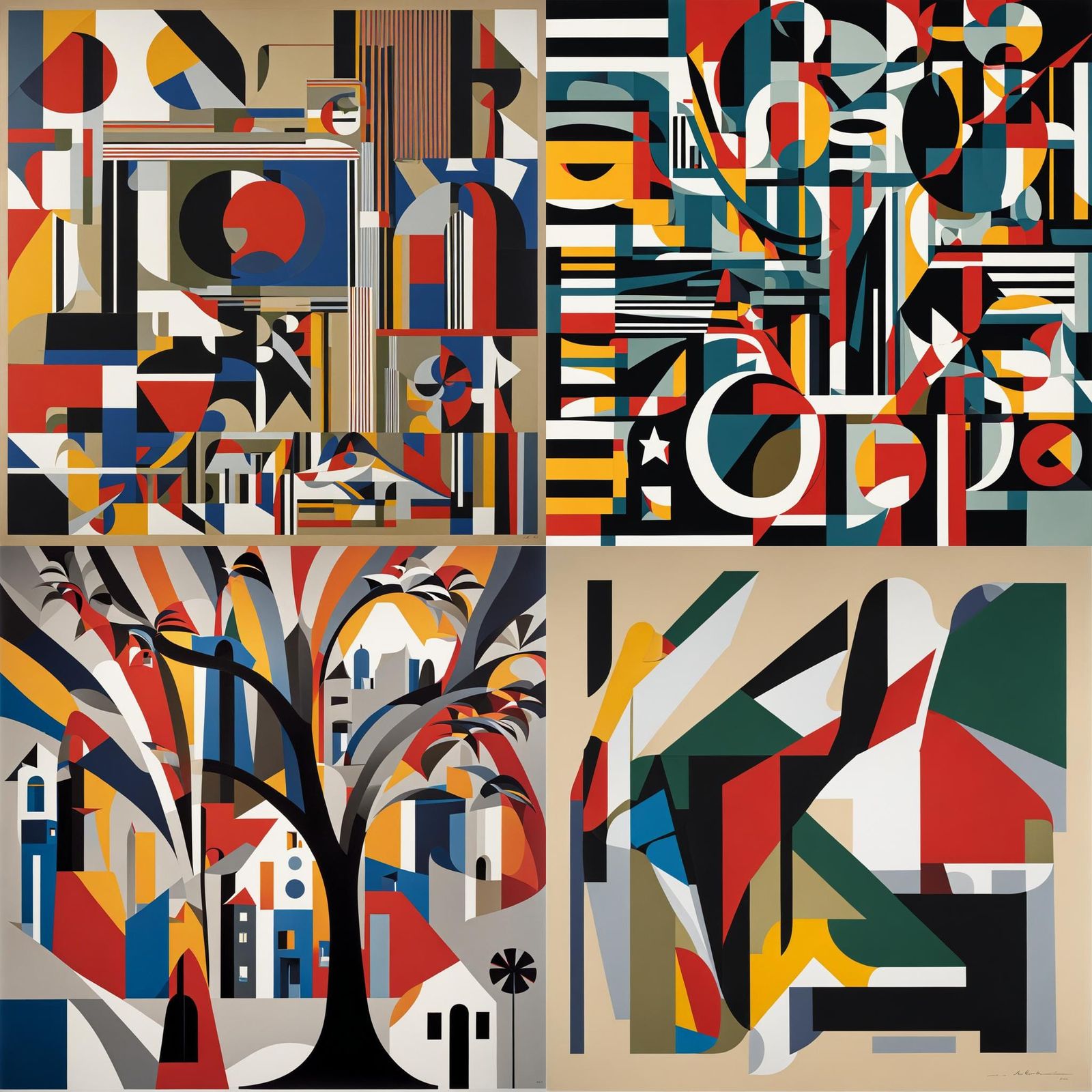 Abstract Painting in the Spirit of Alberto Magnelli