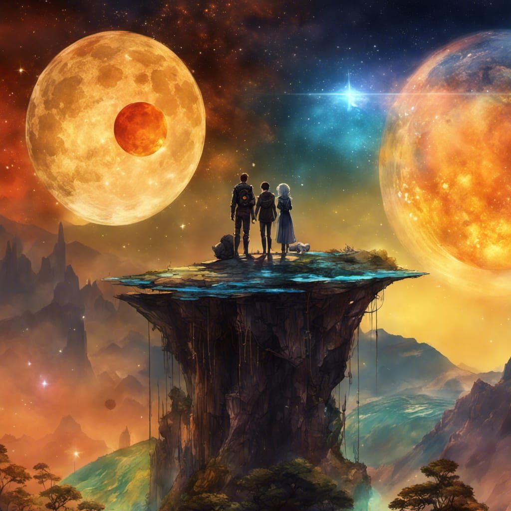 Surreal Wedding Worlds in Vibrant Anime Realism