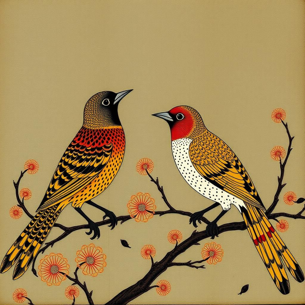 Avian Imagination in Artistic Patterns