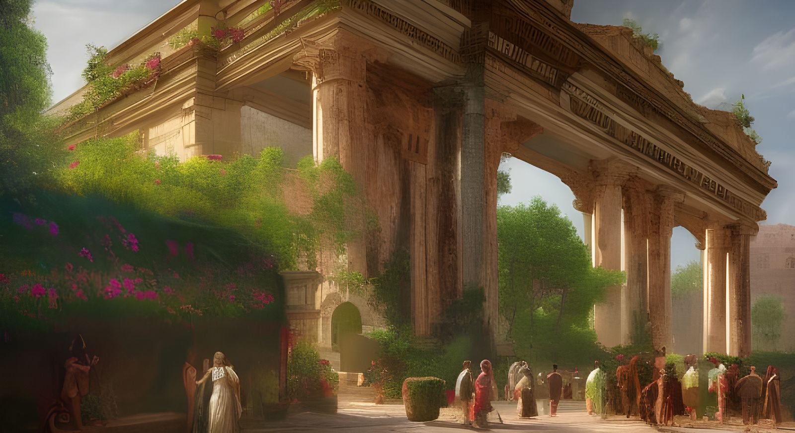 Grand entrance to a Roman market