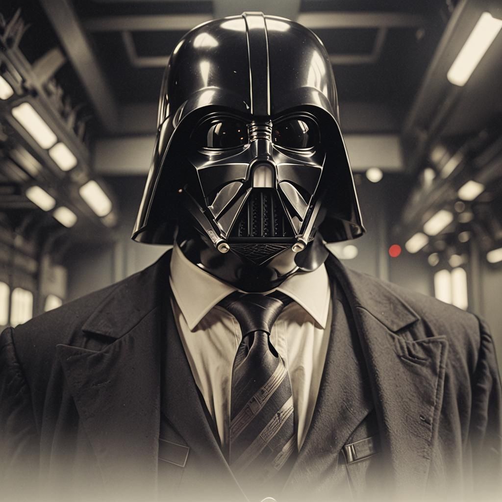 Darth Vader in Cinematic Film Still, Dark Lord of the Sith J...