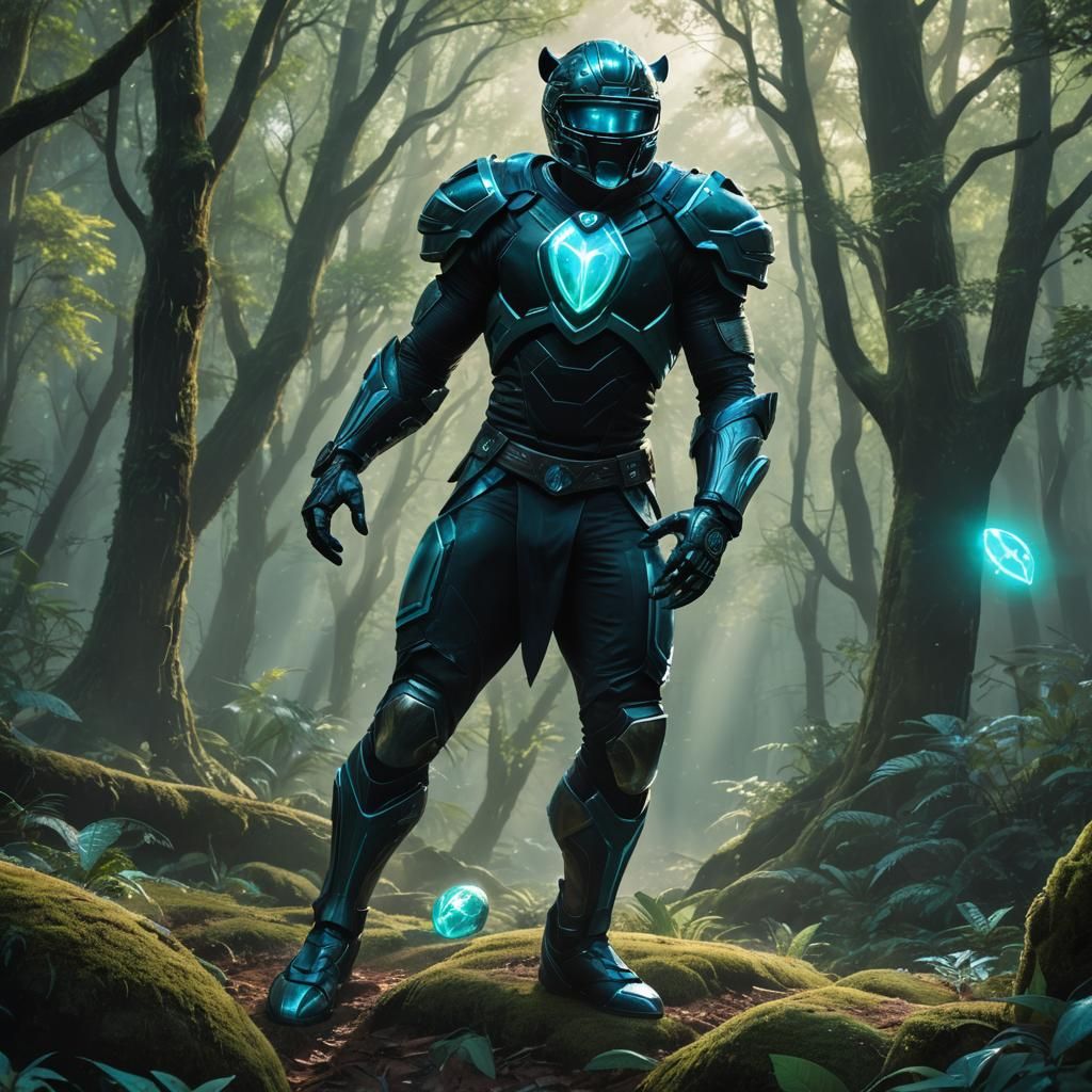 Mystical Carolina Panthers Football Player in Ancient Fantas...