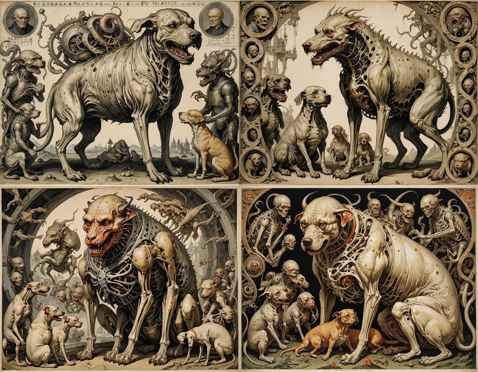 Cyberpunk Hybrid Beast Emerges from Meatotomy