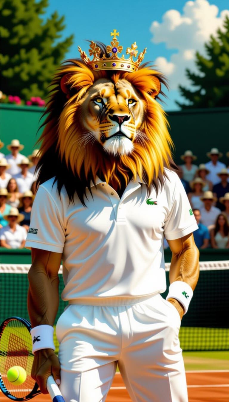 Lion King of Wimbledon in Renaissance Style