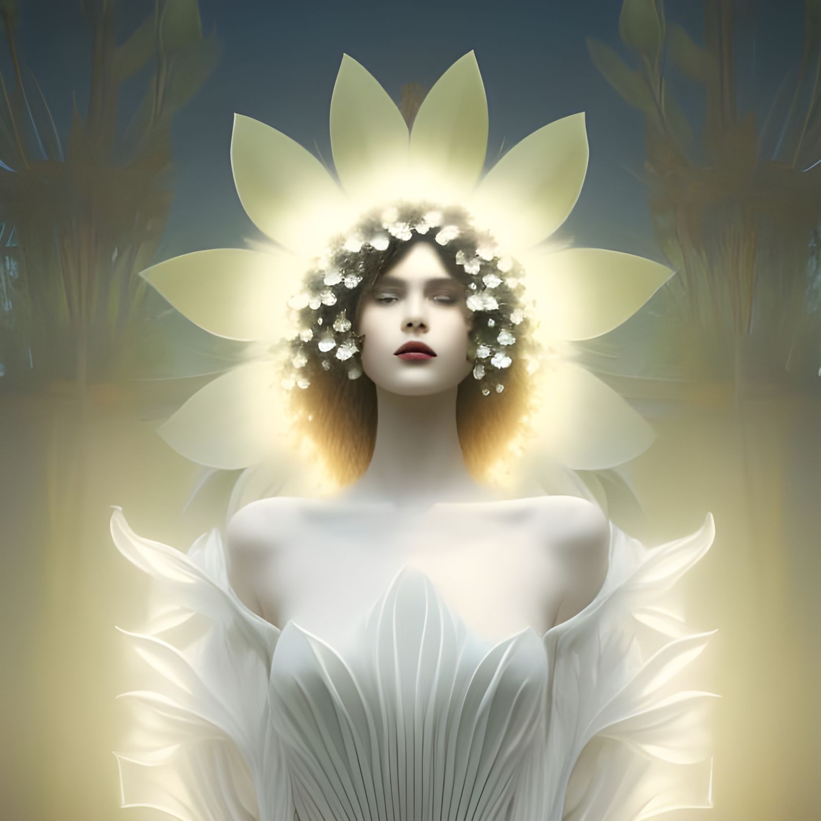 A Magnificent Art Deco Goddess Rises from the Lillie's Petal...
