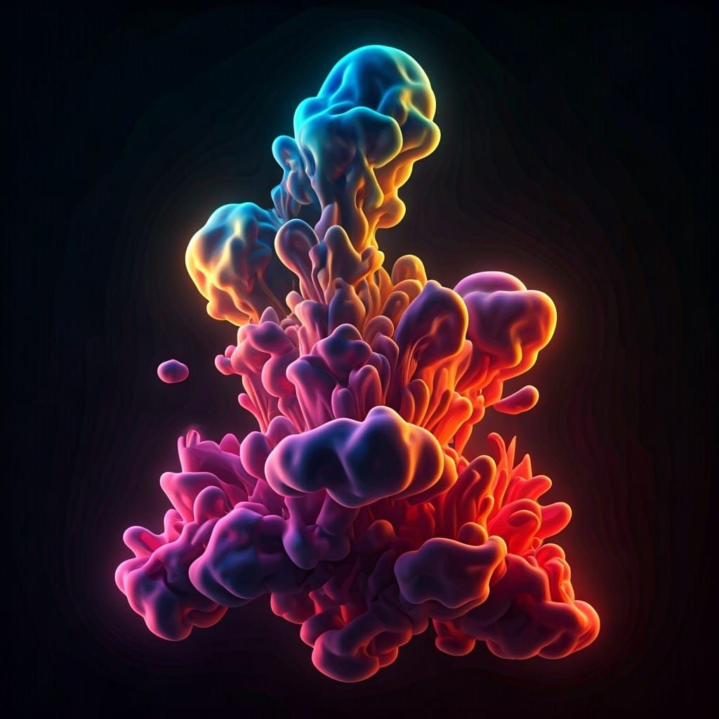 Iridescent Gases Swirl in Luminous Dance