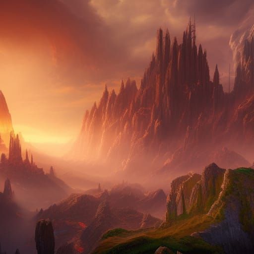 Endless Fantasy World in Vibrant, Intricate Detail