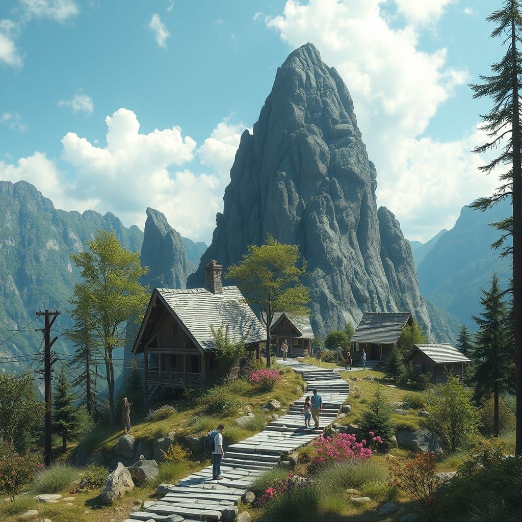 AI Generated Utopian Place