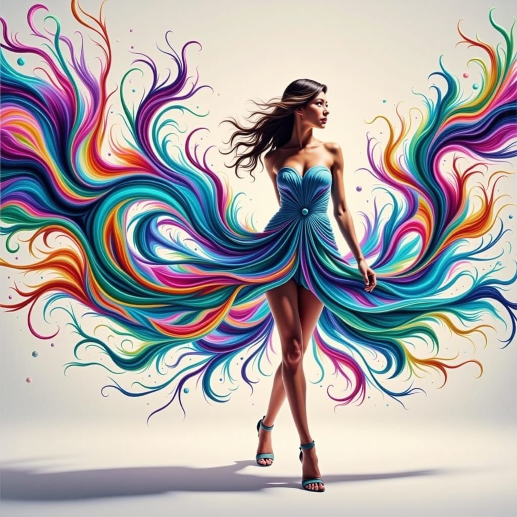 Iridescent Swirl: A Rothko, Riley, Turrell Homage