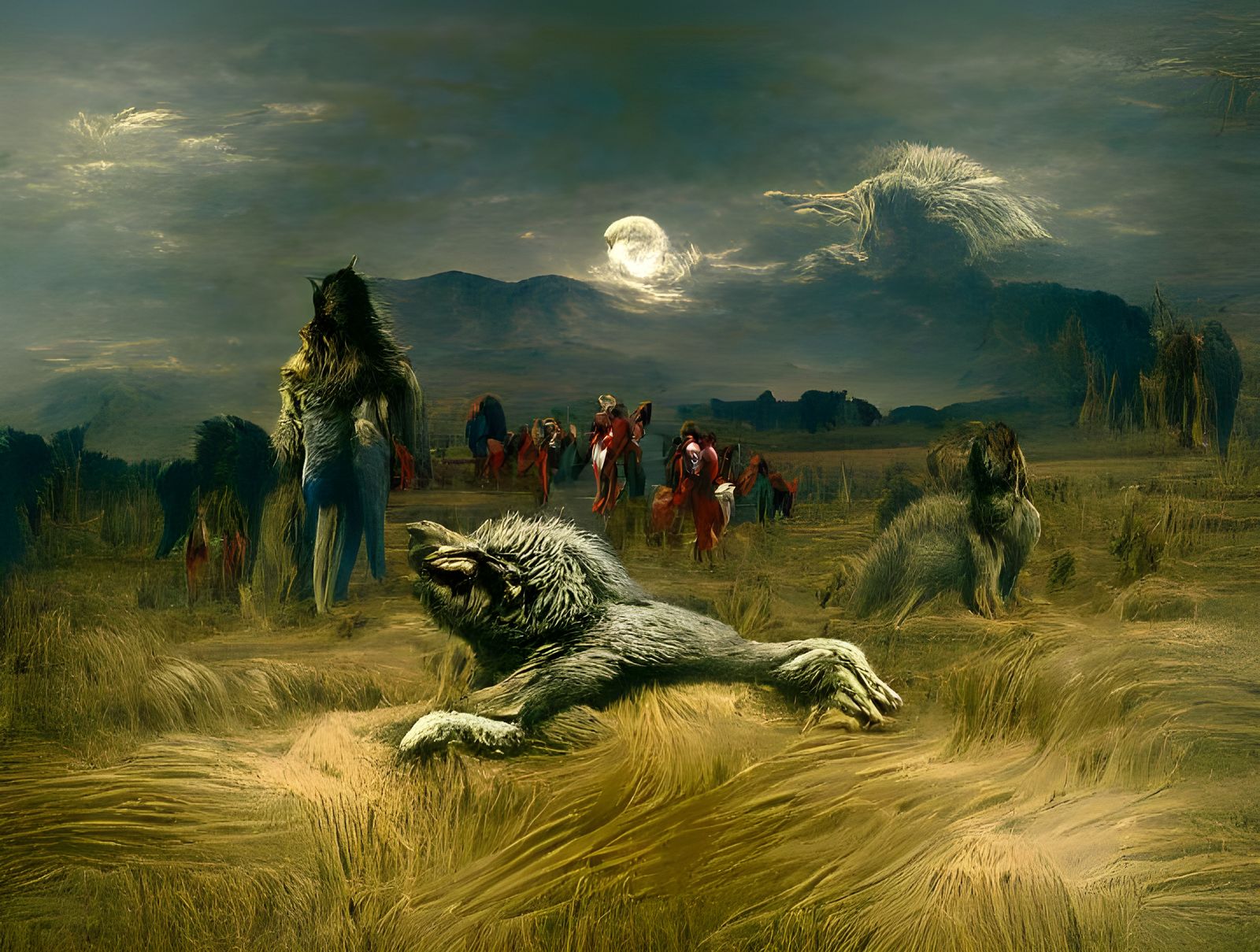 Werewolves Roaming the Wild Frontier