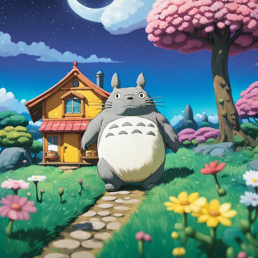 Surreal Whimsy Scene Captured in Cel-Shaded Art