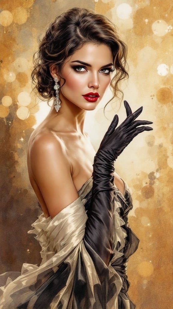 Glamorous Roaring Twenties Hollywood Starlet