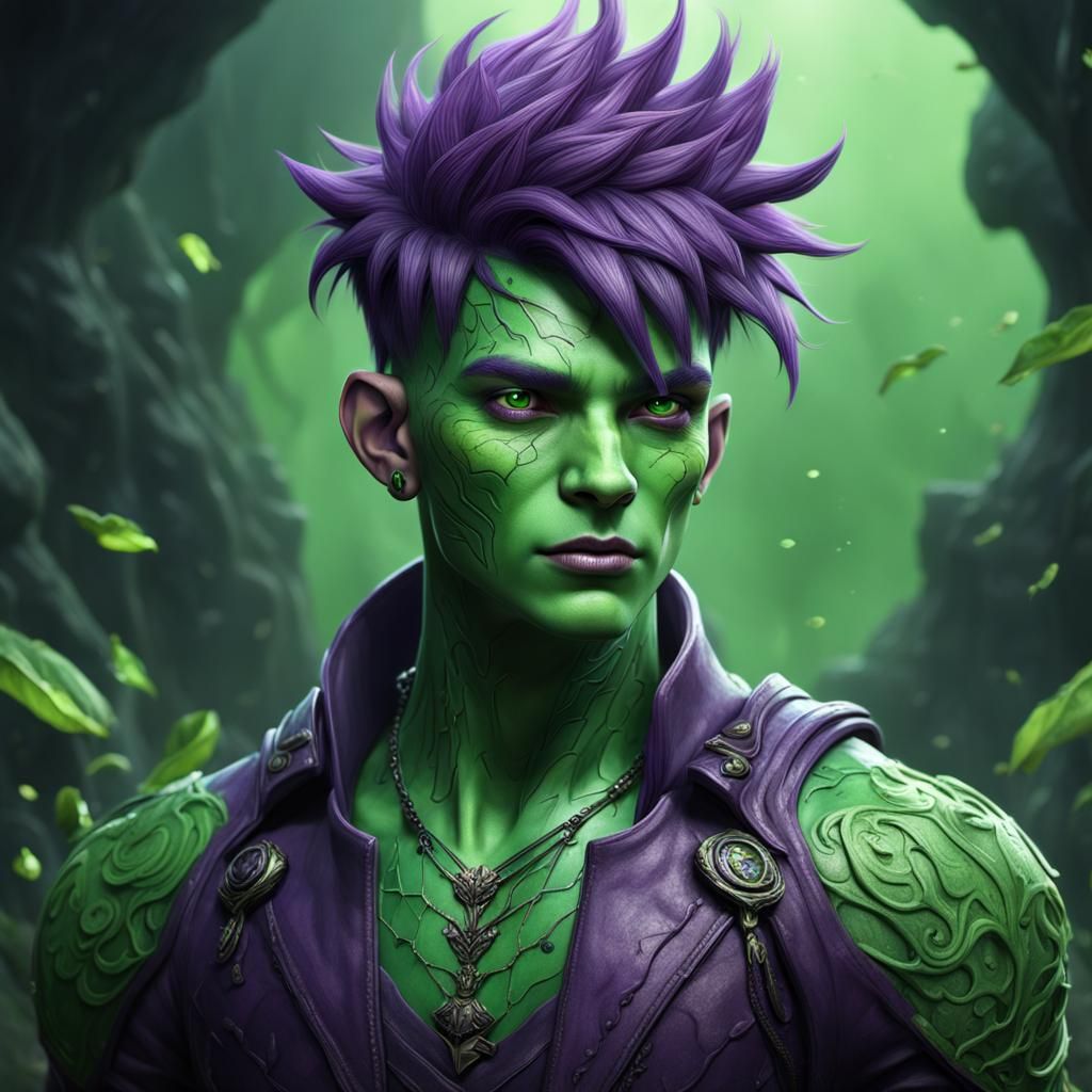 Fantastical Boy in Complementary Colors