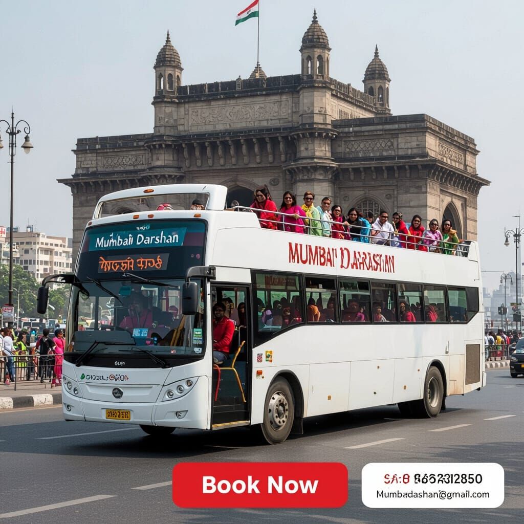 Mumbai Darshan Bus Tour on City Streets