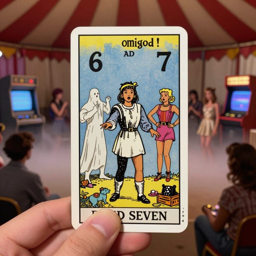 Tarot Reading in 80s Circus Tent