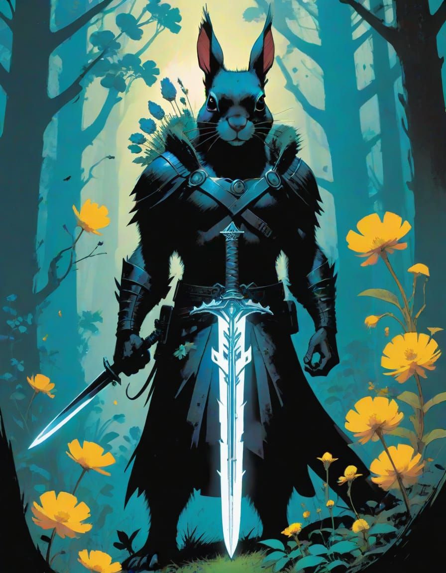 Whimsical Woodland Tributes Magical Elemental Sword