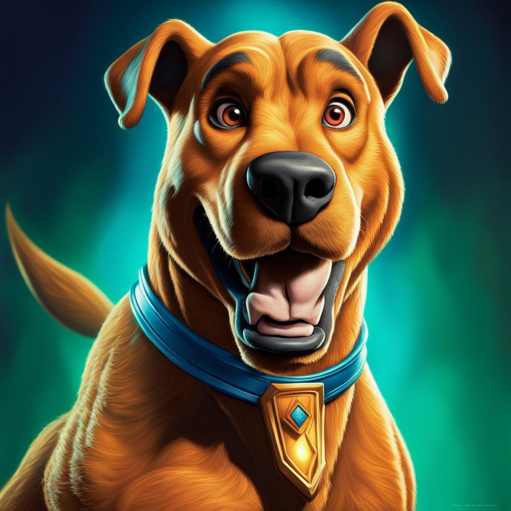 Scooby-Doo as Hyperrealistic Power Ranger