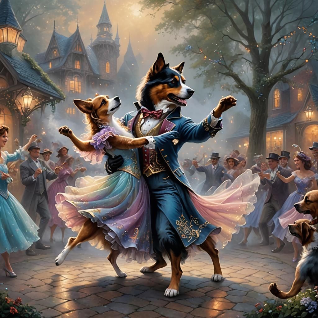 Ethereal Fantasy Dancers in Whimsical Clothes