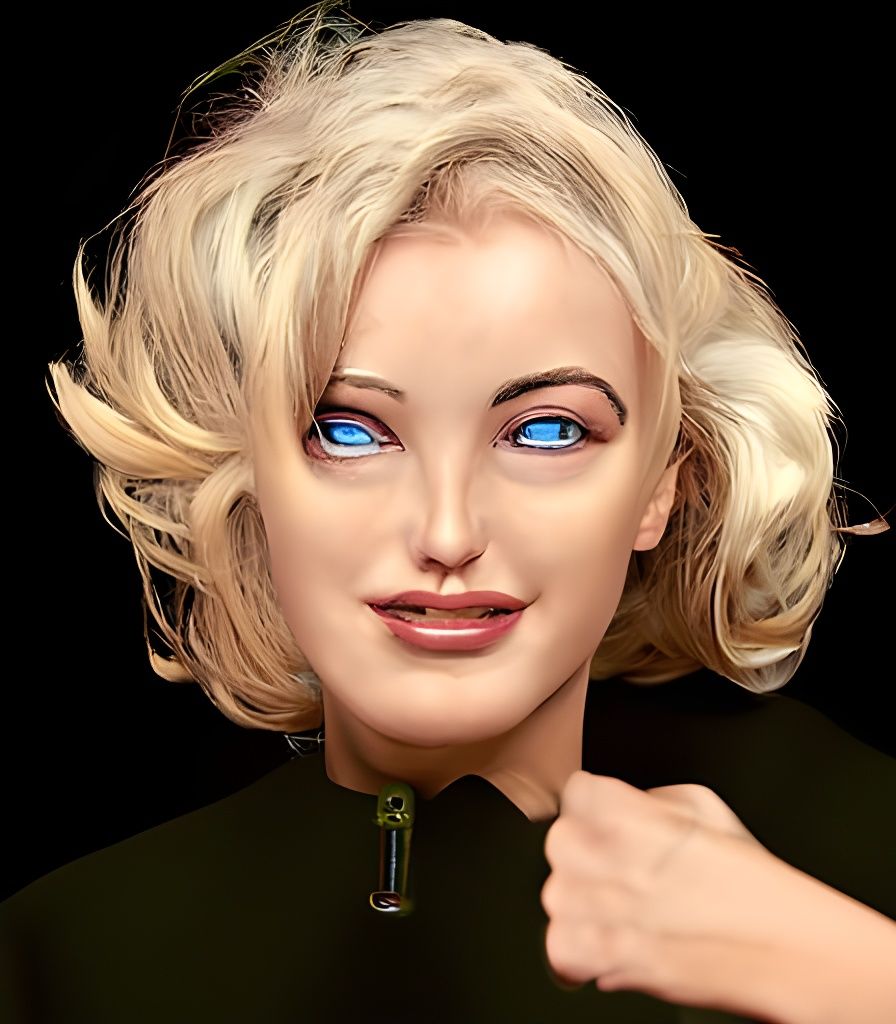 Cyborg Sovereign in Steampunk Splendor