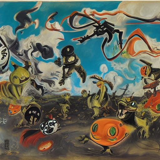 Anime Mice vs Frogs Battle