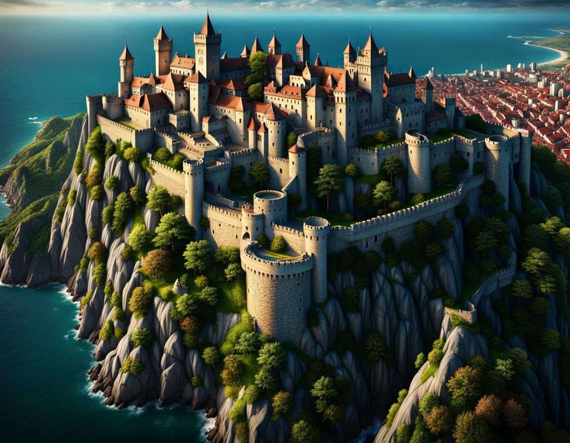 Epic Medieval Metropolis Unfolds in Cinematic Glory