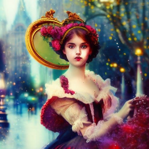 Victorian Romance Portrait in Photorealistic Detail